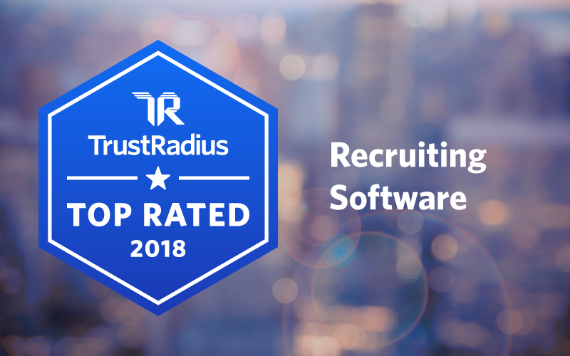 TrustRadius awards PCRecruiter as Top Rated Recruiting Software