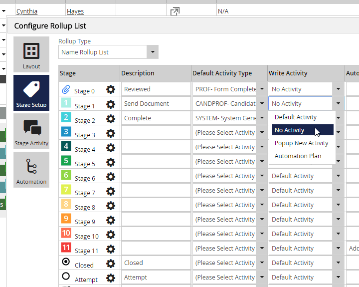 PCR Update v.9.7.17 – Rollup Stage Activities