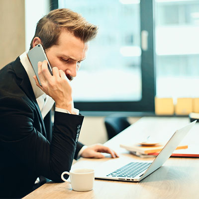 A man on the phone. Photo by 
Andrea Piacquadio