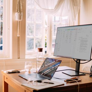 A home workstation (photo by Elle Hughes)
