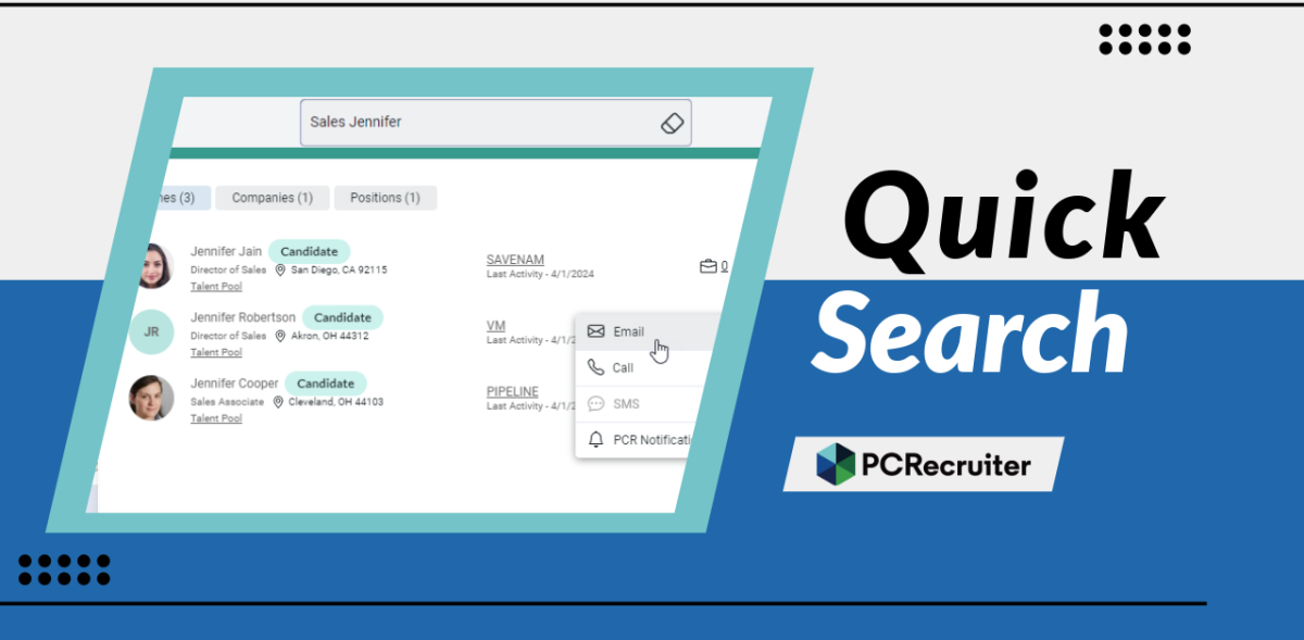 PCR Quick Search Improvements