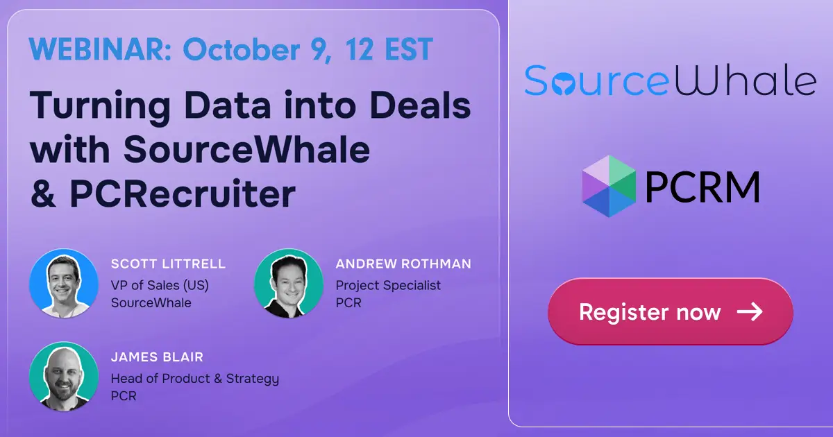Webinar - Oct 9, 2025 - SourceWhale + PCR